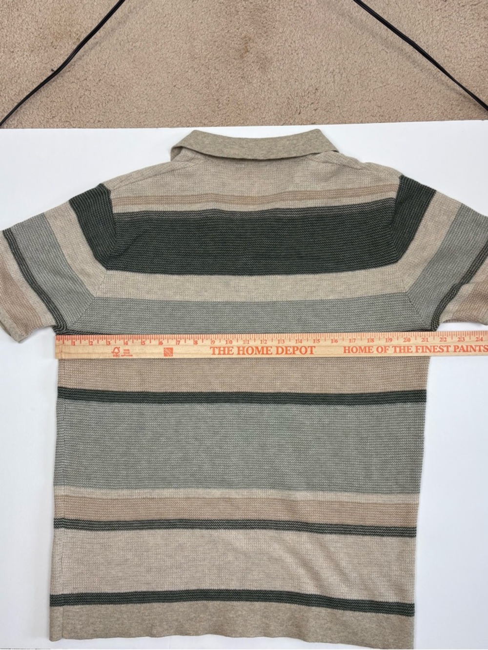 Marine Layer Liam Sweater Polo Green Multi Large Like-New Cotton Wool blend - Picture 8 of 9